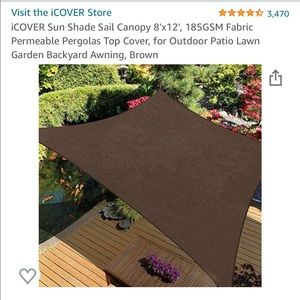 Sun Shade and Hardware Kit - 8’x12’ NWT